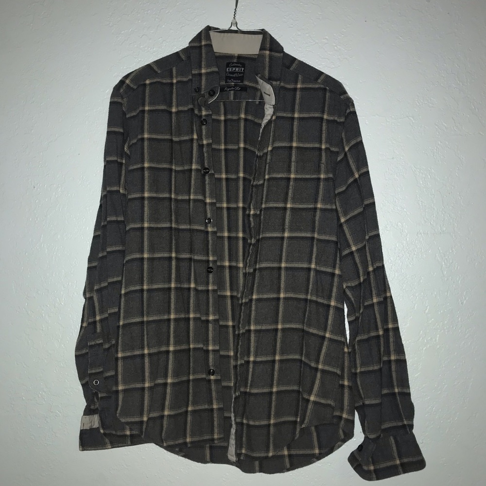 Esprit Gray Flannel Shirt